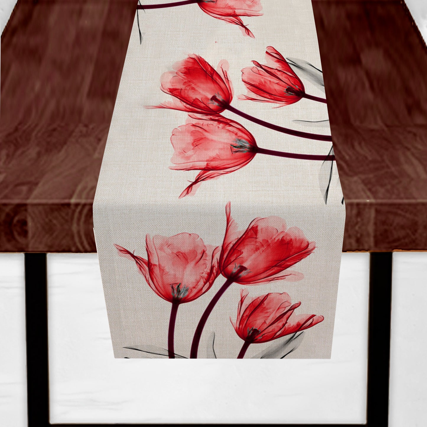 Red Tulip Table Runner