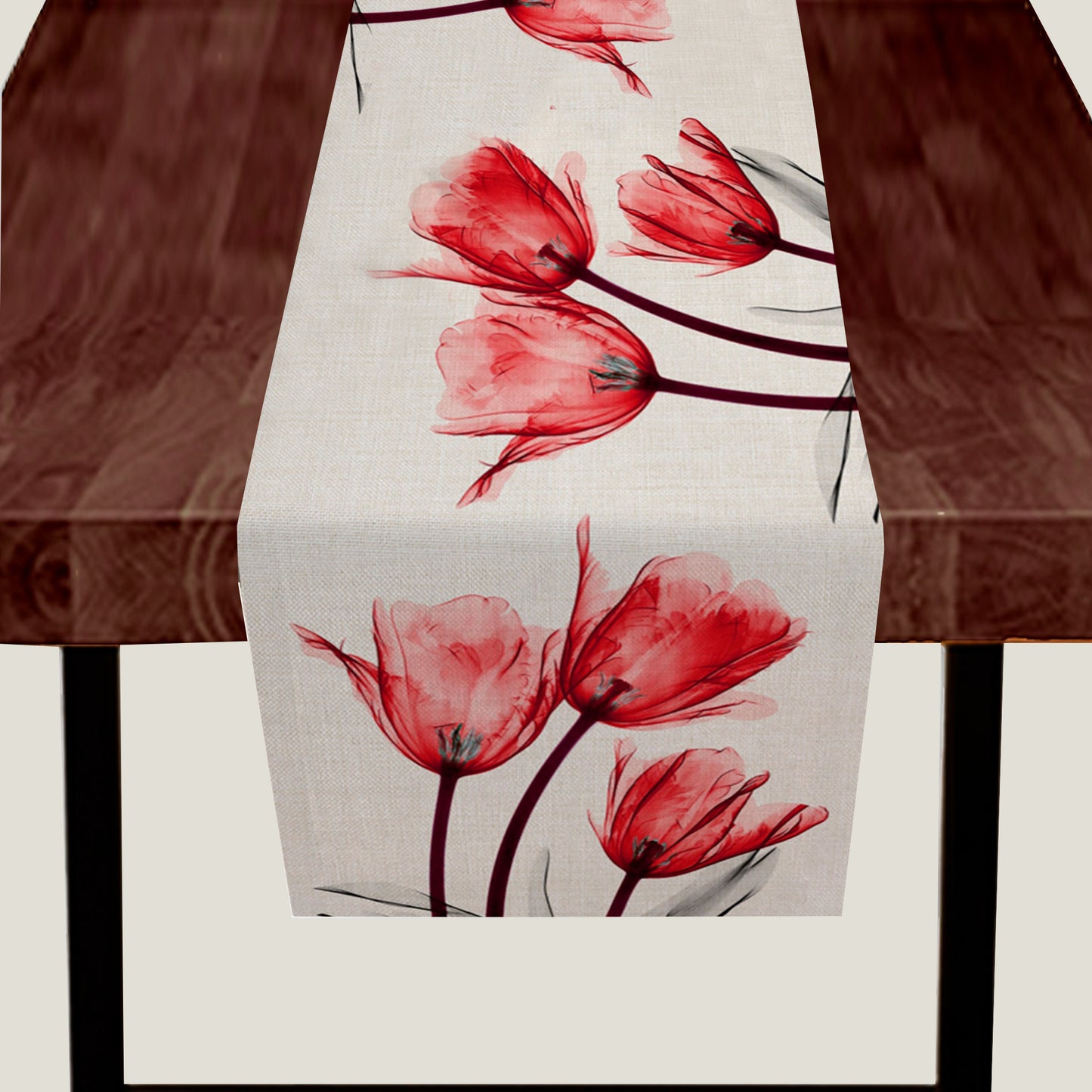 Red Tulip Table Runner