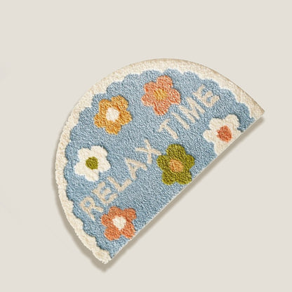 Relax Time Floral Bath Mat