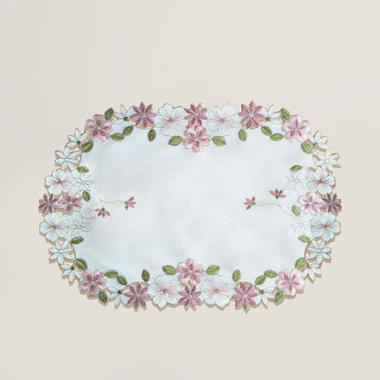 Rose Oval Lace Placemat