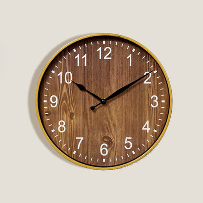 Walnut Wood Wall Clock