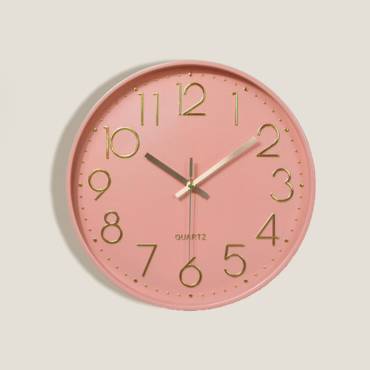 Pink Circle Wall Clock