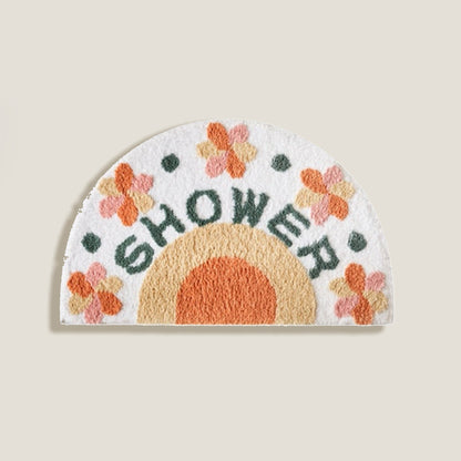 Shower Floral Bath Mat