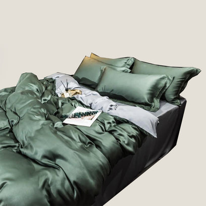 Green Silk Bedding Set