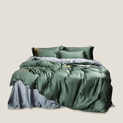 Green Silk Bedding Set