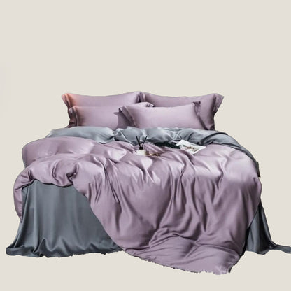 Purple Silk Bedding Set