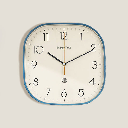 Reloj De Pared Cuadrado Azul
