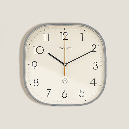 Gray Square Wall Clock