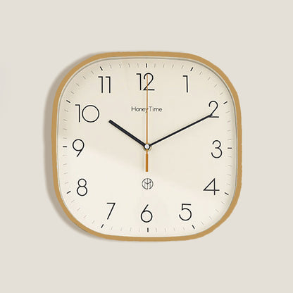 Gold Square Wall Clock