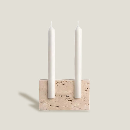 Stone Block Candle Holder