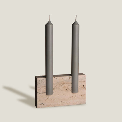 Stone Block Candle Holder