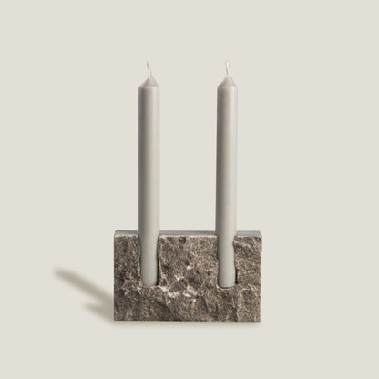 Stone Block Candle Holder