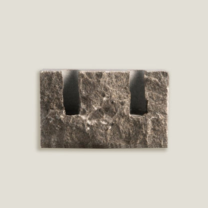 Stone Block Candle Holder