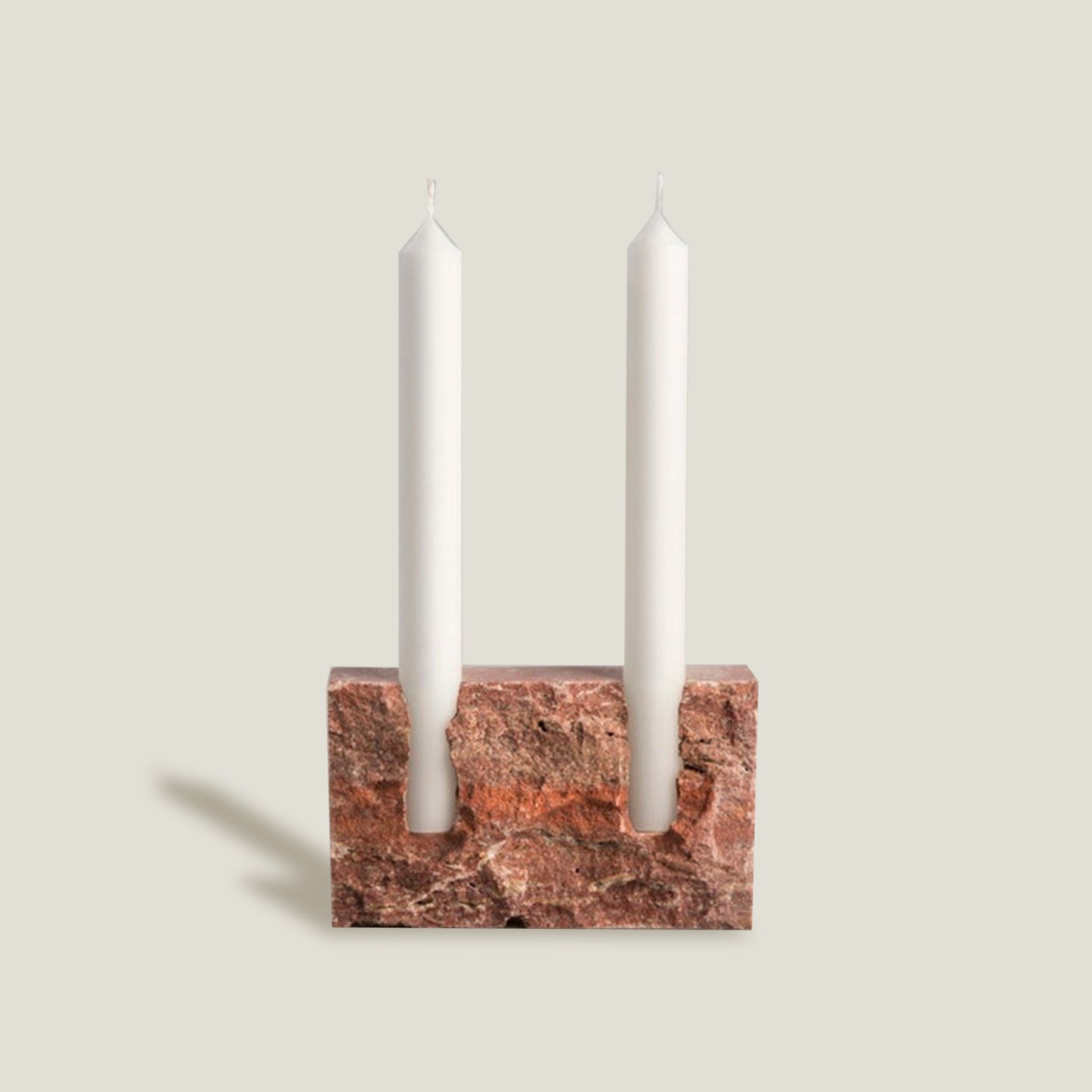 Stone Block Candle Holder