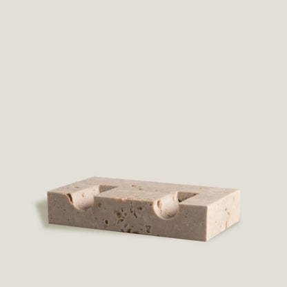 Stone Block Candle Holder