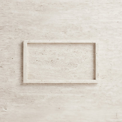 Beige Stone Rectangle Tray