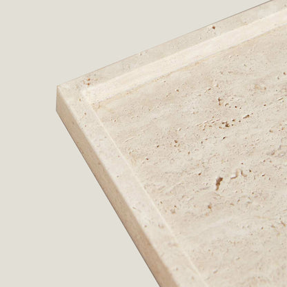 Beige Stone Rectangle Tray