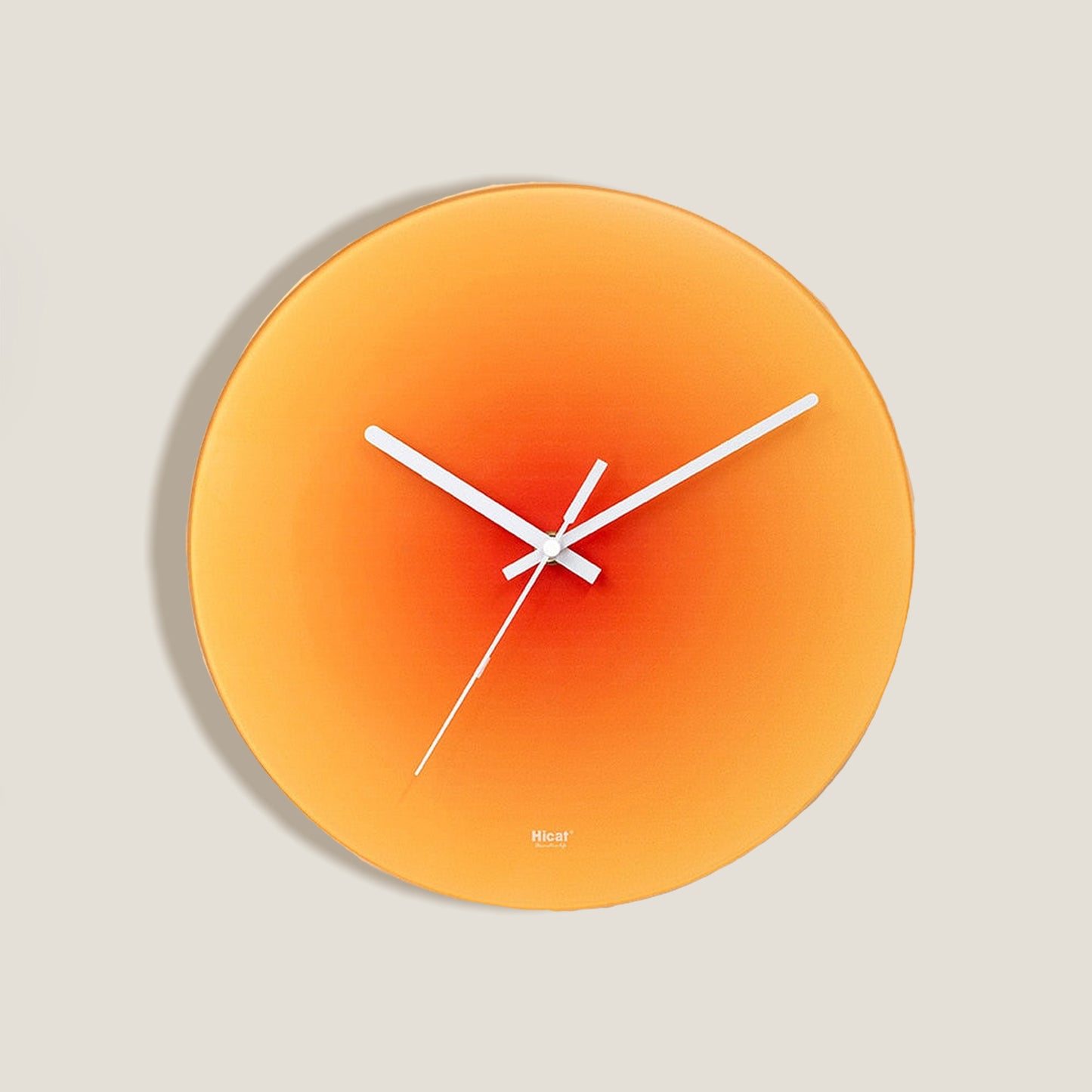 Reloj De Pared Naranja Atardecer