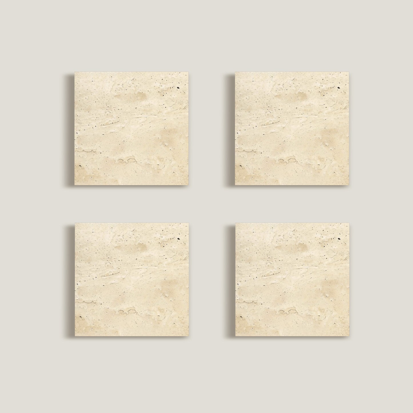 Travertine Coaster Set