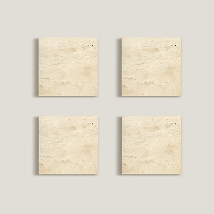 Travertine Coaster Set