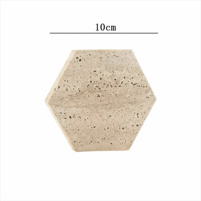 Travertine Coaster Set
