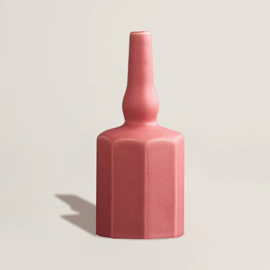 Red O Ceramic Vase