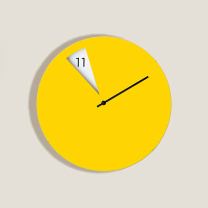 Yellow Wall Clock