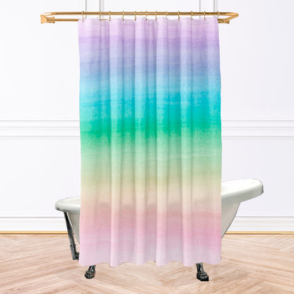 Watercolor Rainbow Shower Curtain