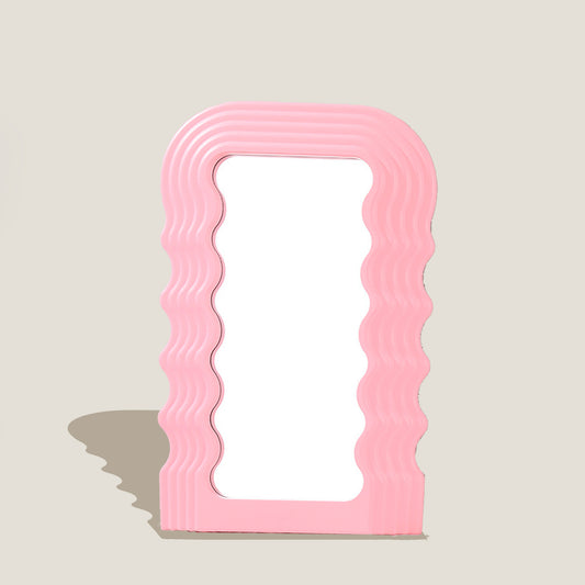 Pink Wave Mirror