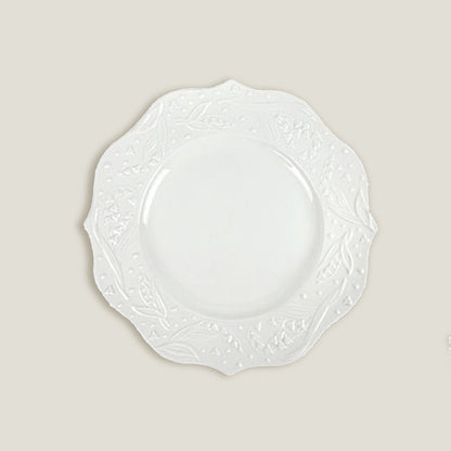 White Lily Flower Plates