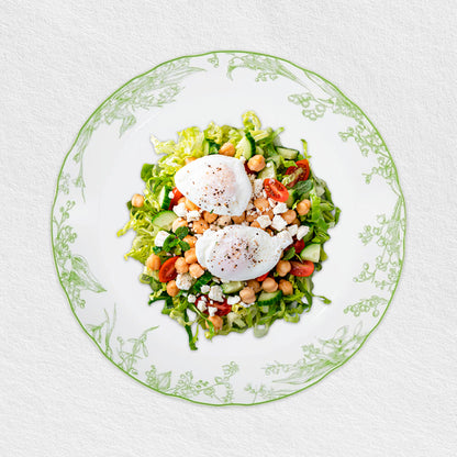 White Green Nature Plates