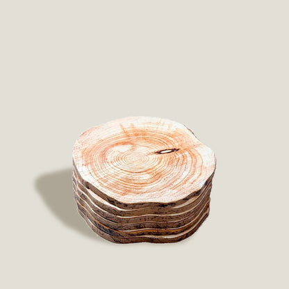 Wood Style Coaster Set