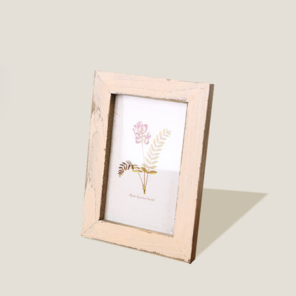 Cream Peach Wood Frame