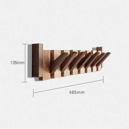 Percha De Pared De Madera