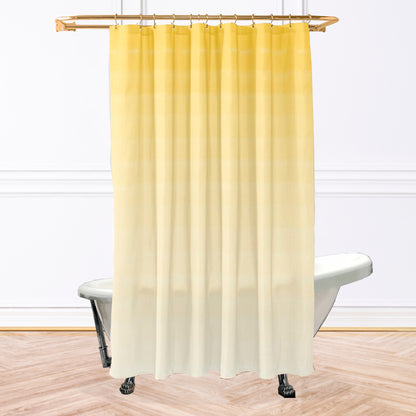 Yellow Watercolor Shower Curtain