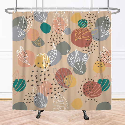 Brown Fruit Shower Curtain
