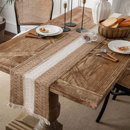 Brown Line Table Runner