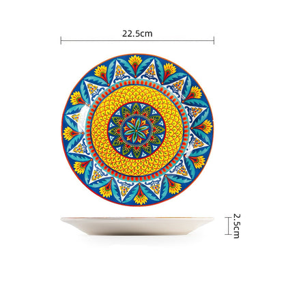 Yellow Morocco Ceramic Plates