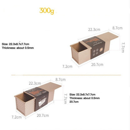 Bread Rectangle Mold Tray with Lid