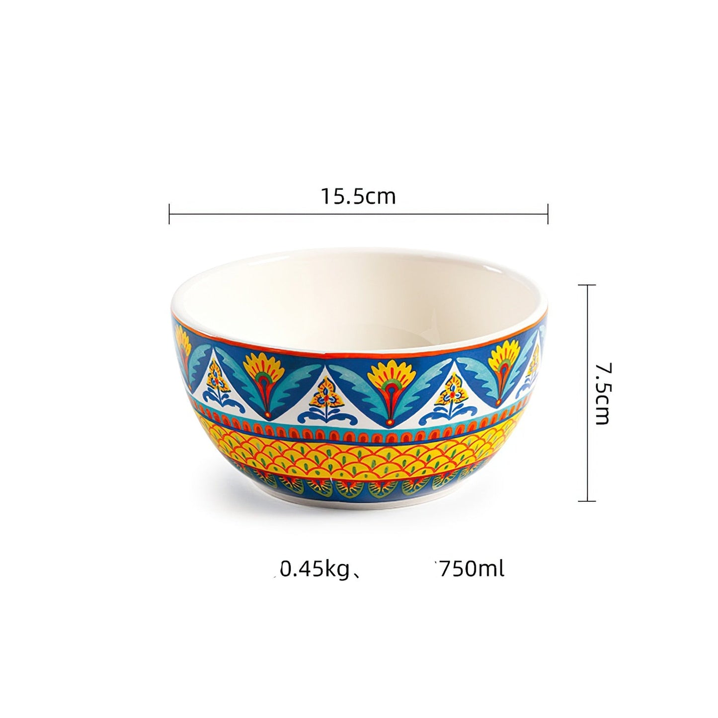 Yellow Morocco Ceramic Tableware Plate