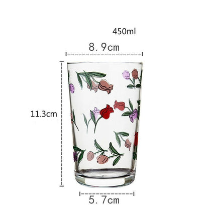 Roses Flower Glass