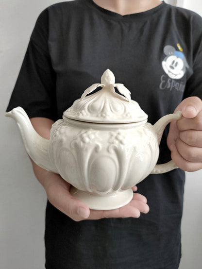 Rose Embossed Teapot