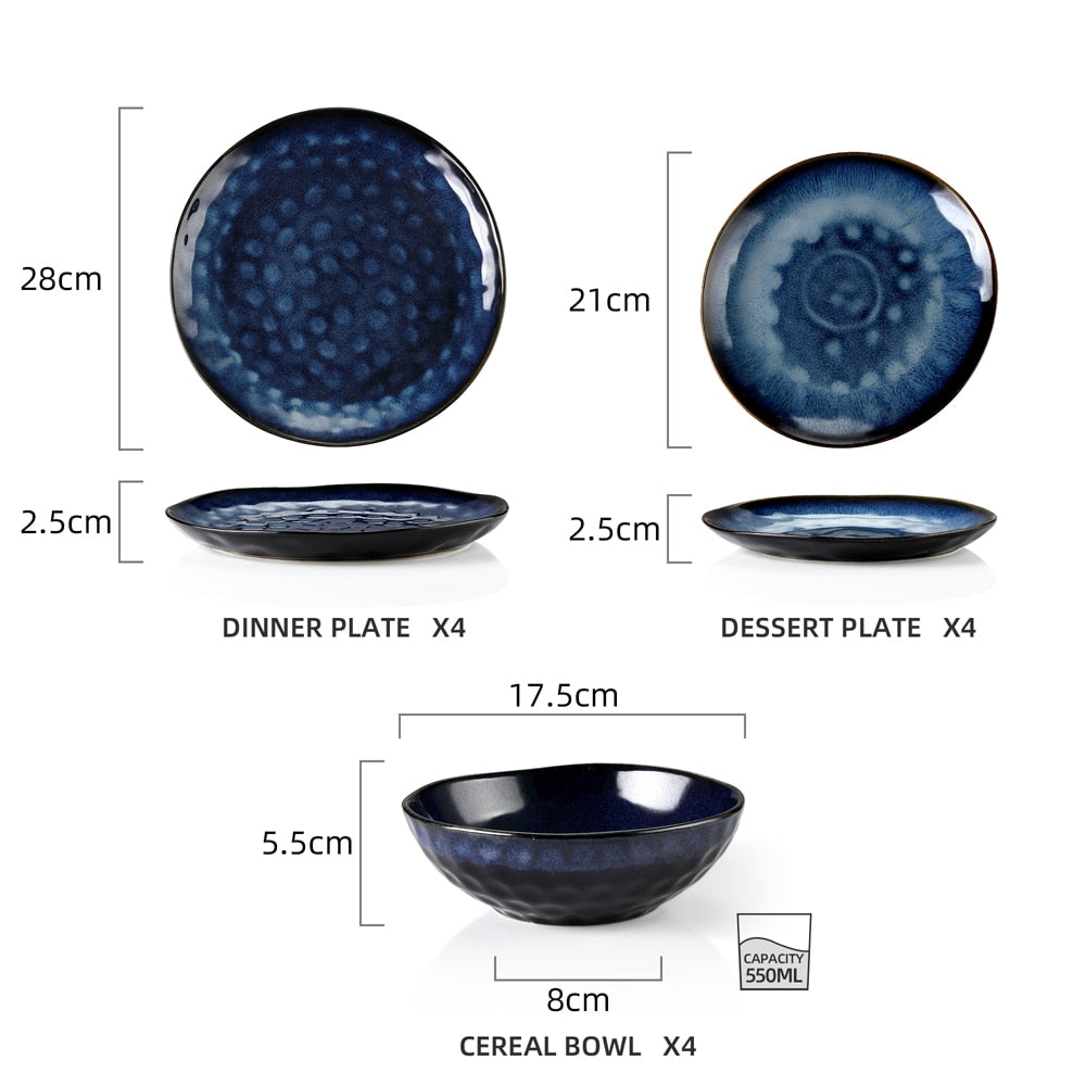Ocean Blue Tableware Set