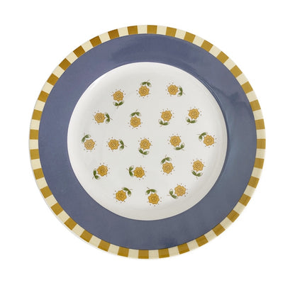 Daisy Blue Floral Plates