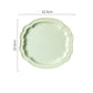 Green Lime Rococo Dinner Plates