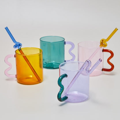 Candy Rainbow Glass Mug