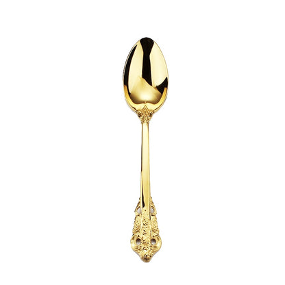 Gold Relief Engraved Cutlery