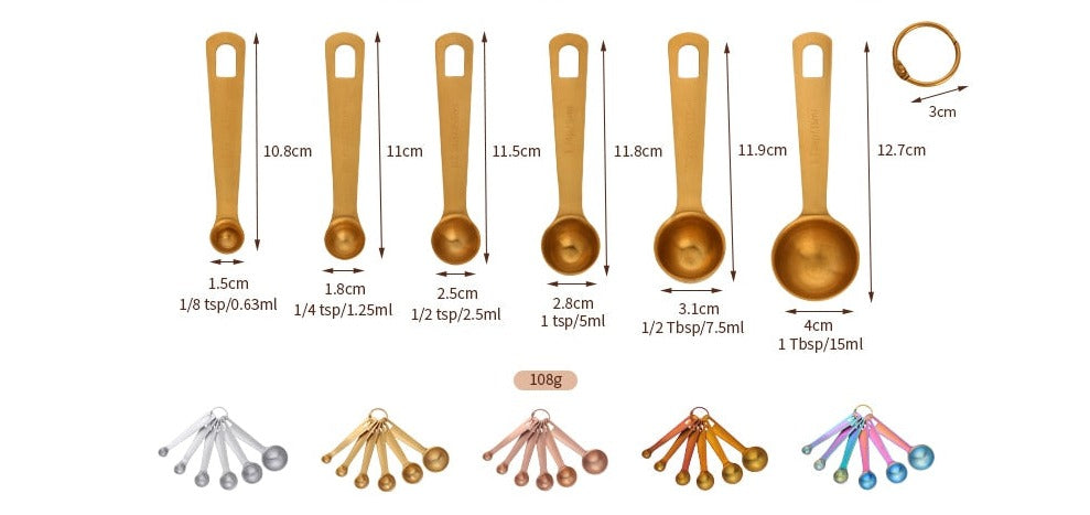 Oval Measuring Spoons Set