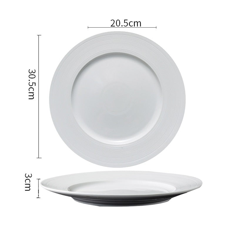 White Line Plates