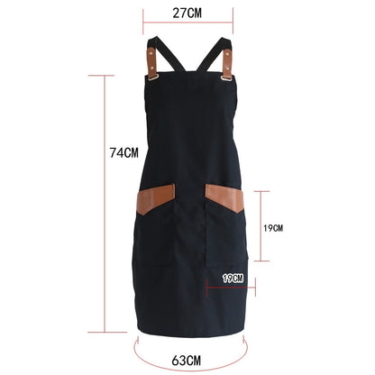 Neutral Color Apron With Pockets